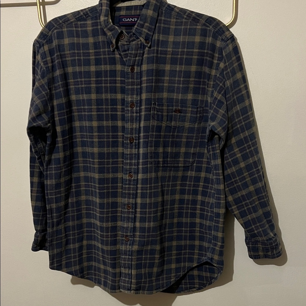 Gant Small Cambridge Plaid Blue&Tan Shirt